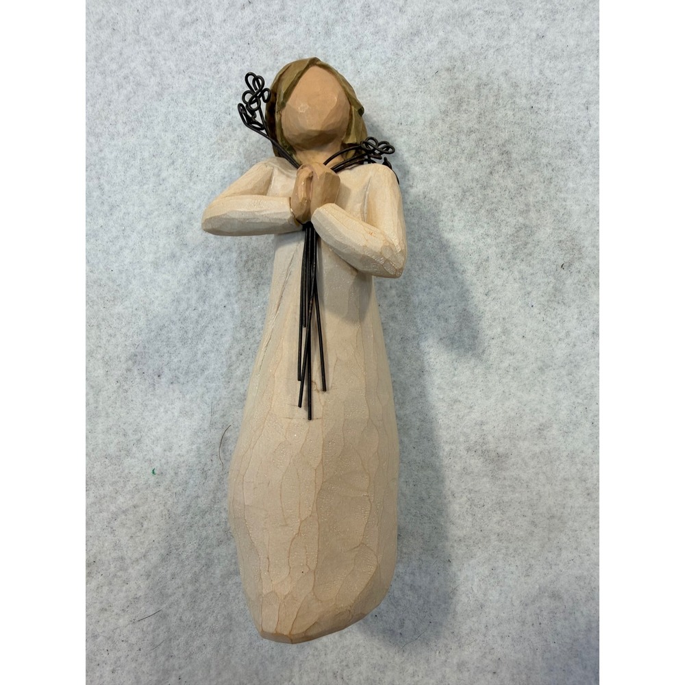 Willow Tree Friendship Figurine Susan Lordi Demdaco 2004 Wire Flowers 5.5 inch